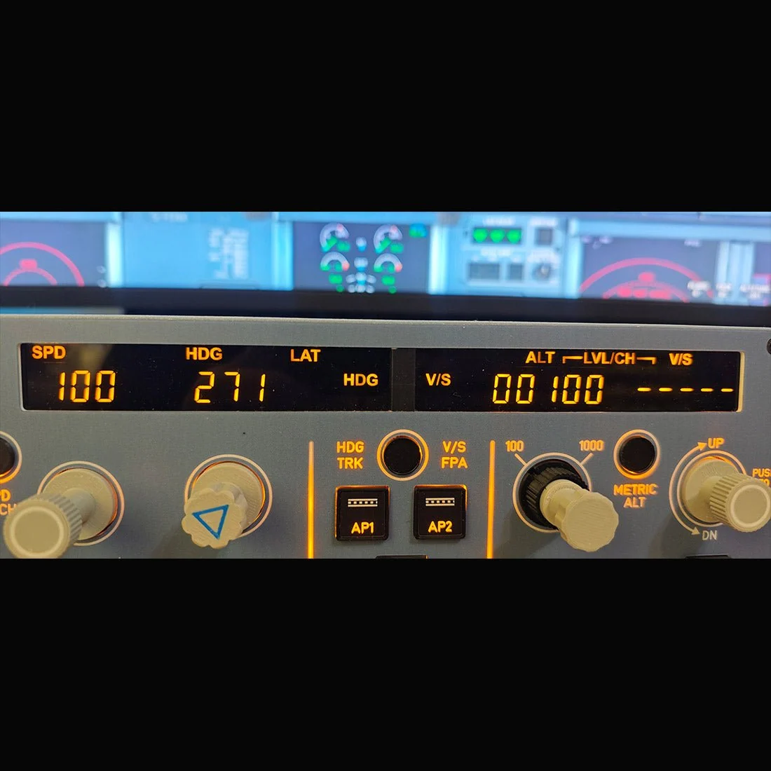 D108 一体式 A320 家用座舱面板 - 集成 FCU+左侧 EFIS+ECAM/起落架/自动刹车警告 适用于 Windows MSFS2020、X-Plane 12（Fenix、FBW、Toliss）预售：15 天