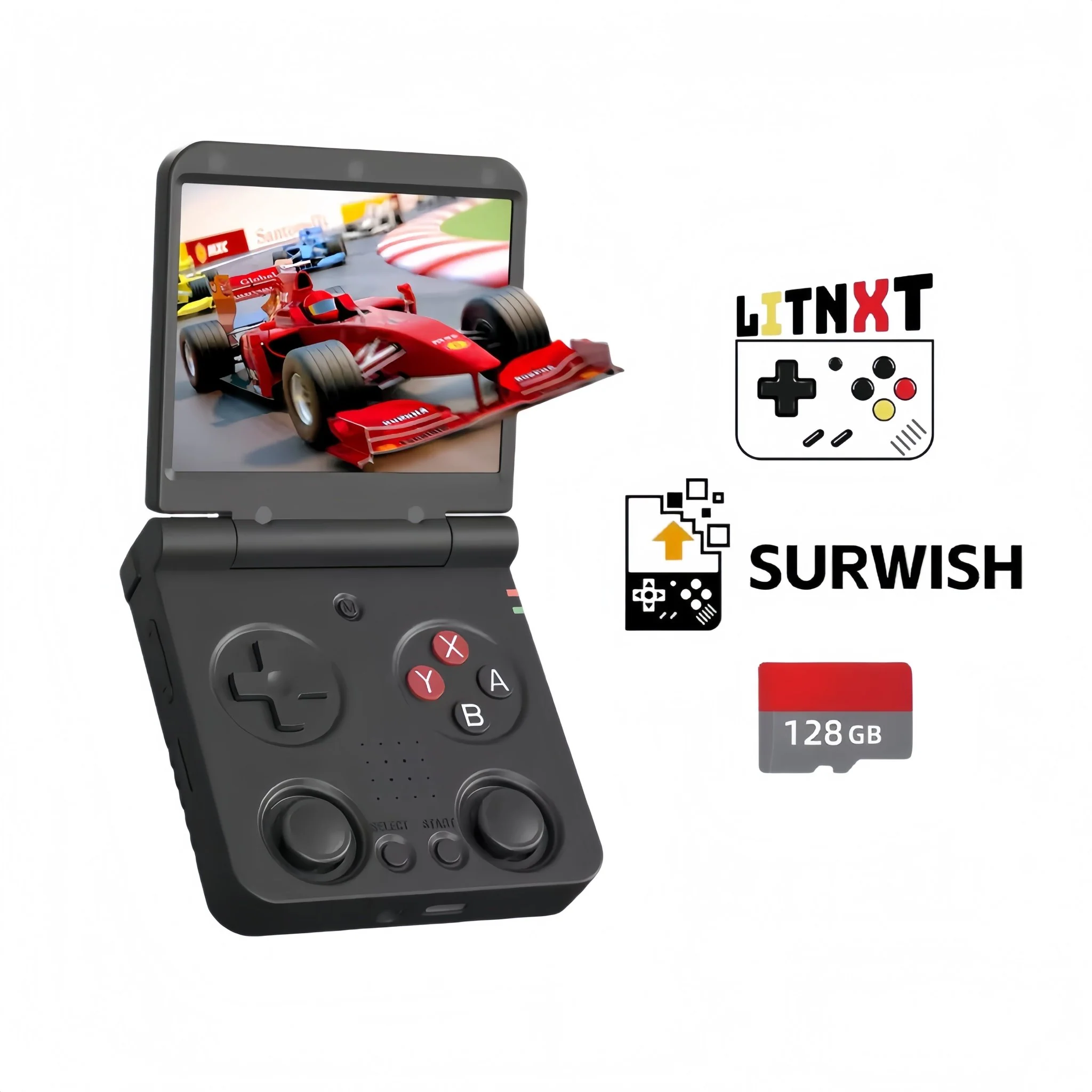 Miyoo Flip V2 Surwish OS Retro Handheld Game Console