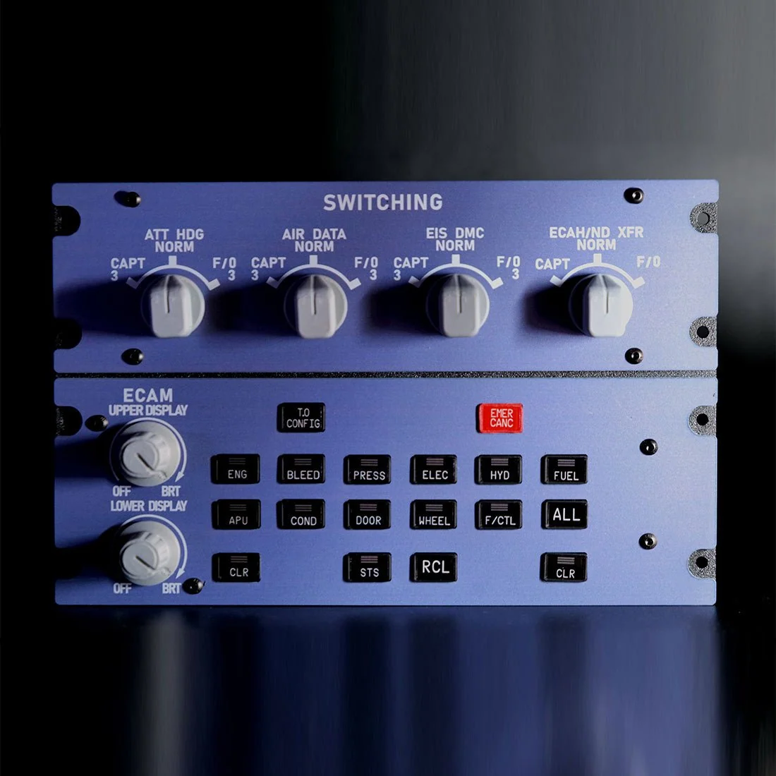 Rowsfire A109 V3.0 A320/A310/A350 ATT-ADIRS-EIS XECAM HOME-COCKPIT Landing-Gear-Indicator Integrated Panel for MSFS 2020/2024 - Compatible with Fenix, FBW & ini