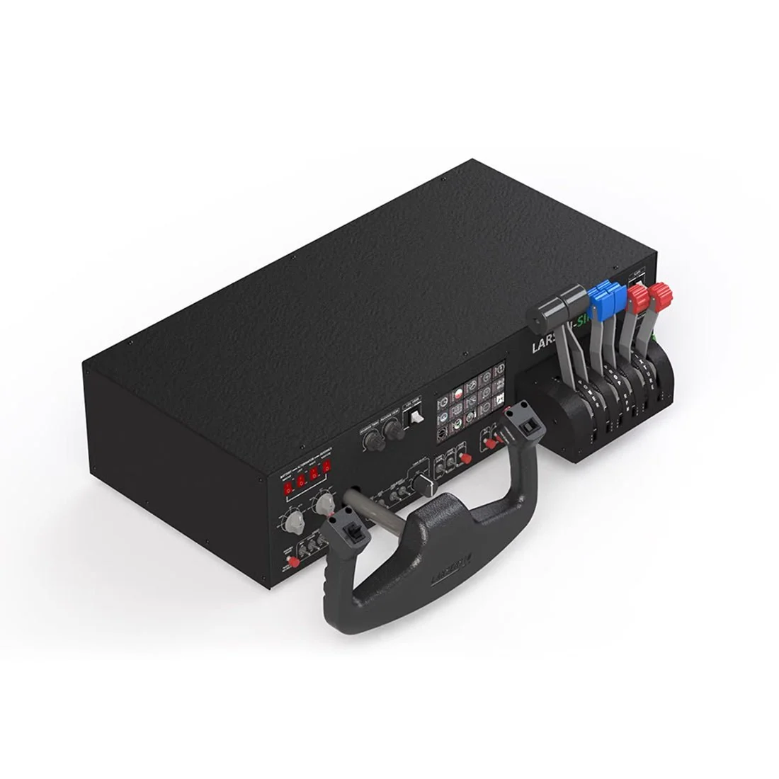 LARSENSIM Desktop Flight Sim Control Metal Housing Panel with Integrated Display for Windows, Compatible with X-Plane MSFS, D40/D42/172 Aircraft Models(Pre order:35 days)