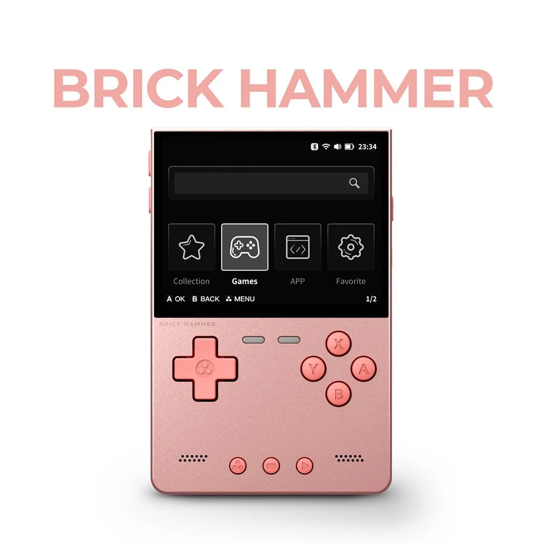 TRIMUI BRICK HAMMER 金属复古掌上游戏机