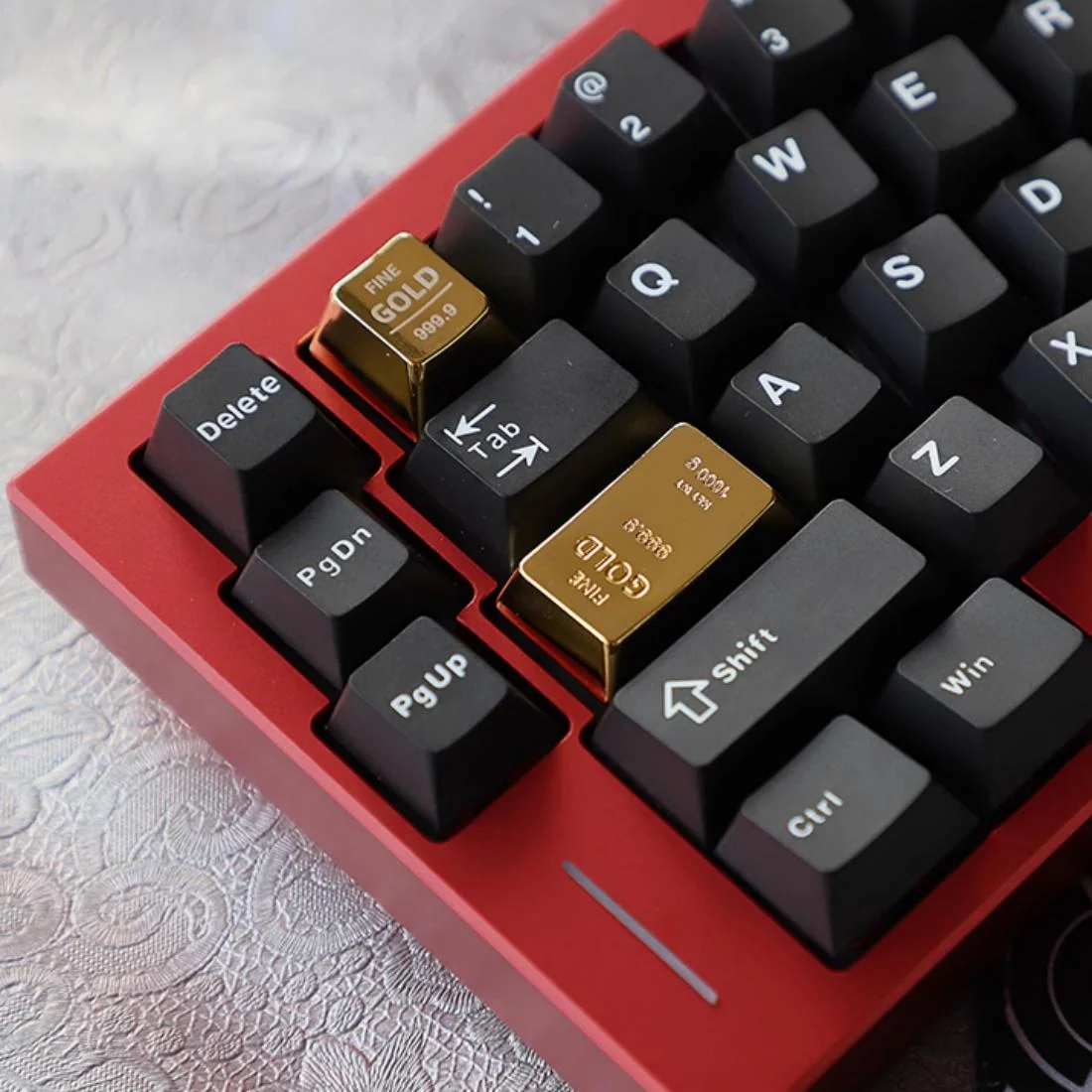 Gold-Bar Zinc Alloy Keycap - Original-Profile 1 PCS