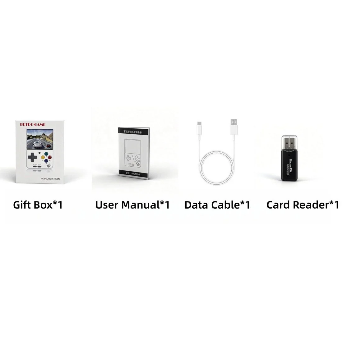 A10MINI 2.8-inch / A10MINI V4 3-Inch Retro Vertical Handheld Console with WiFi Wireless Connectivity