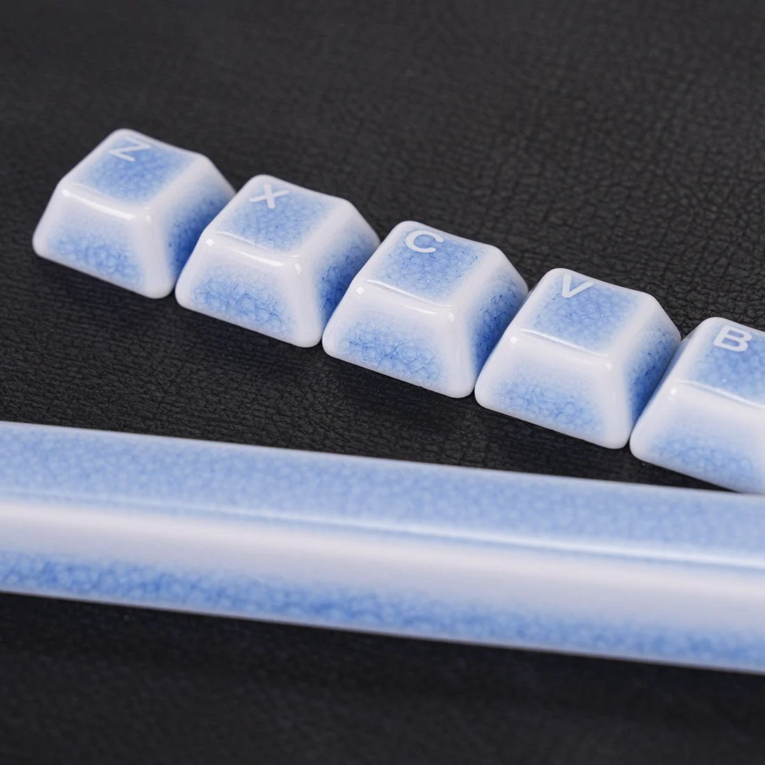Crackle Ceramic Keycaps Set, OEM Profile 76/114 Keys for Mechanical Keyboard