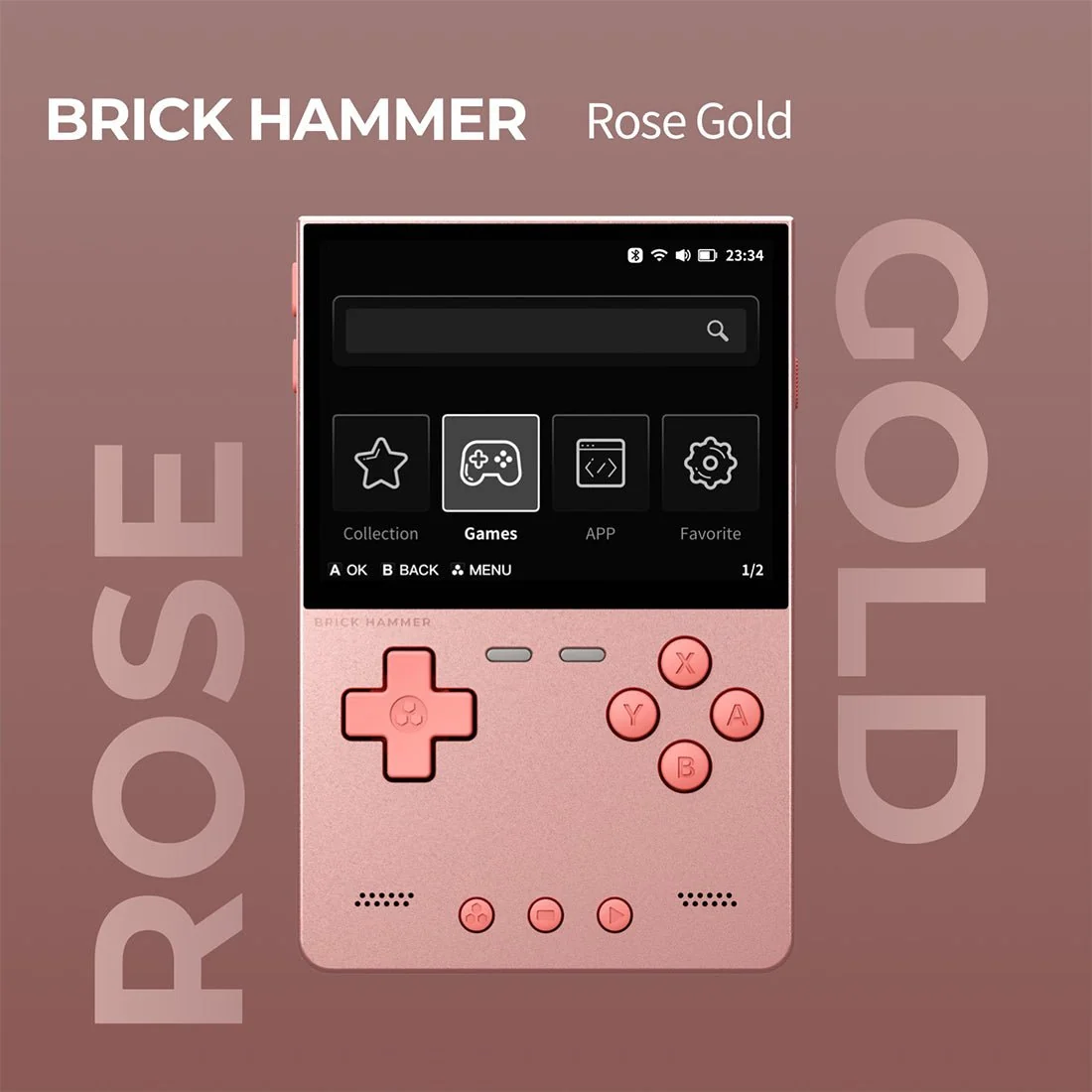TRIMUI BRICK HAMMER 金属复古掌上游戏机