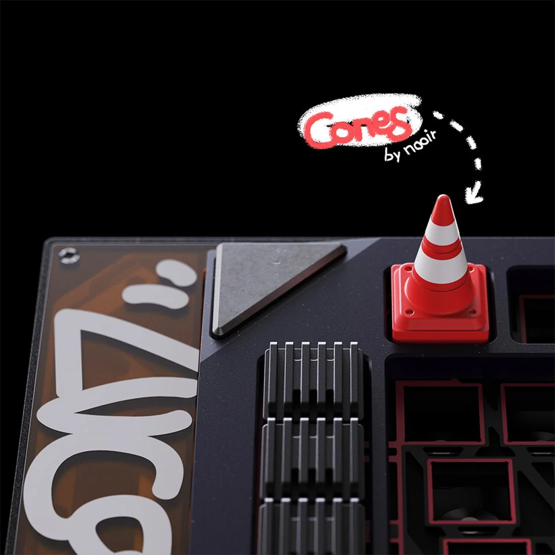 Ice Cream Cone Aluminum Alloy CNC Metal Keycap