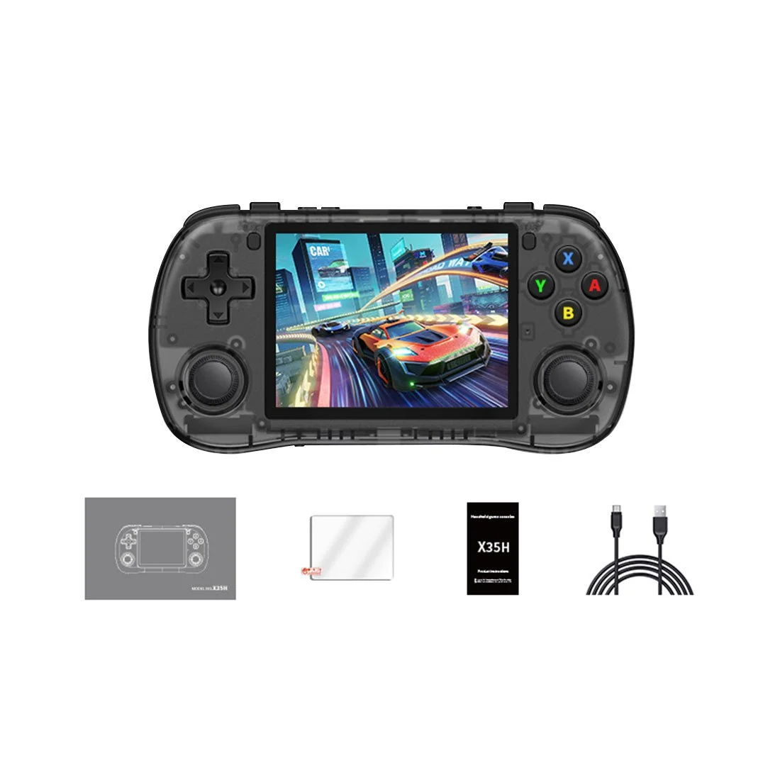 Powkiddy X35H 3.5-Inch IPS 屏幕 横版掌上游戏机