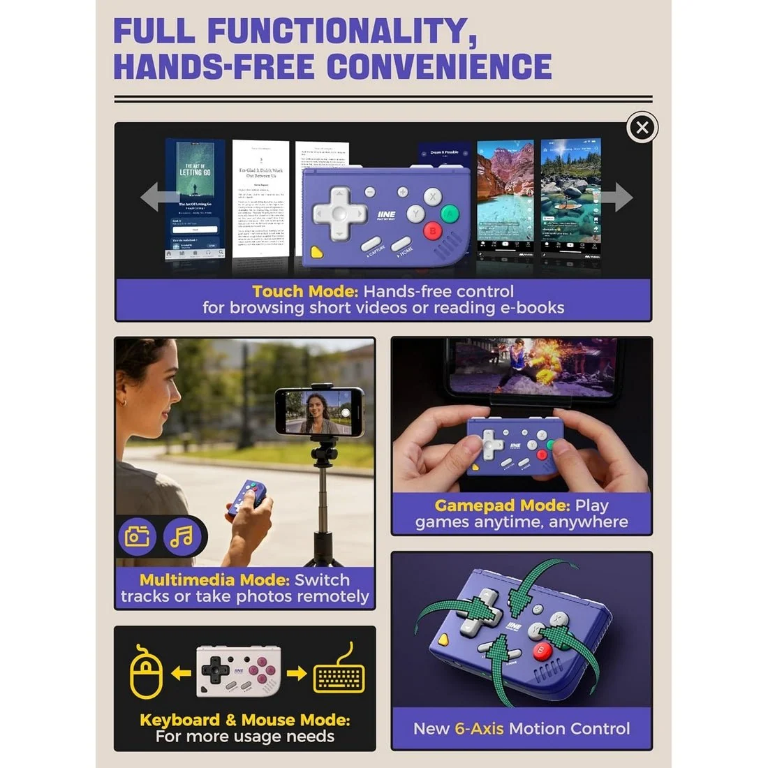 Retro Wireless Mobile Game Controller