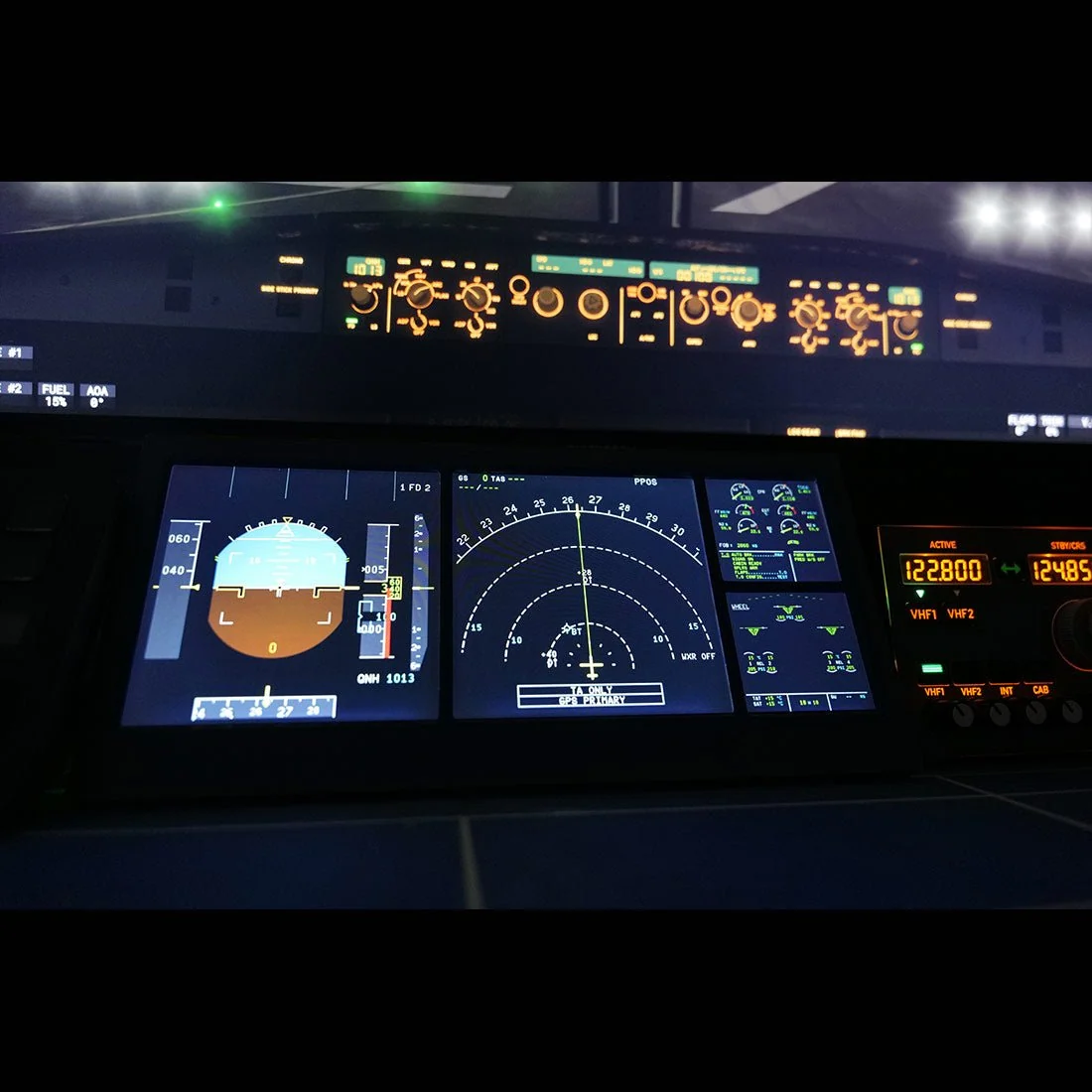 Rowsfire A105 V3.0 A320 All-in-One RMP+ATC+ACP Panel for MSFS 2020/2024, Compatible with FENIX, FBW & INibuild - Windows Flight Sim Home Cockpit