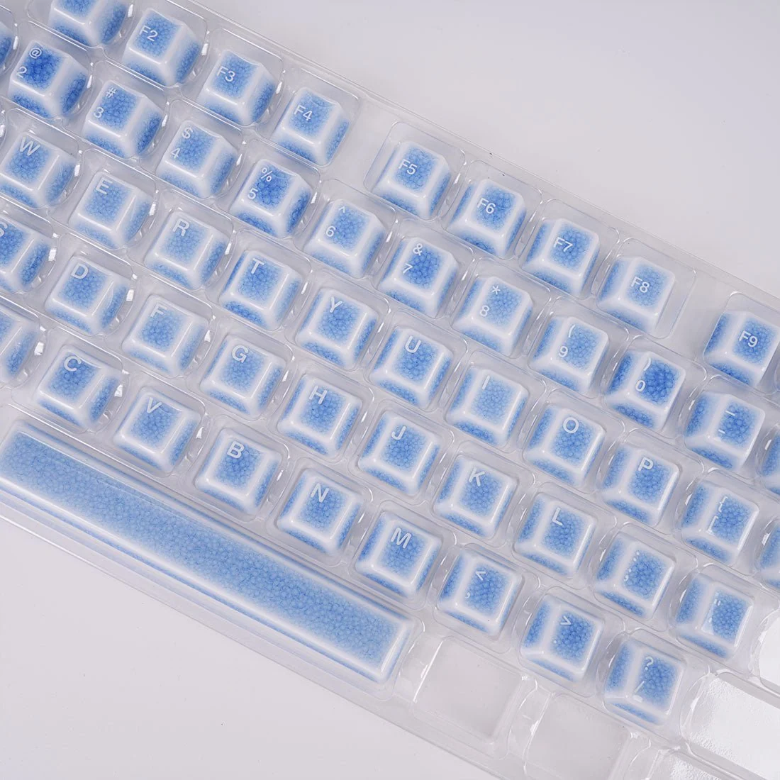 Crackle Ceramic Keycaps Set, OEM Profile 76/114 Keys for Mechanical Keyboard