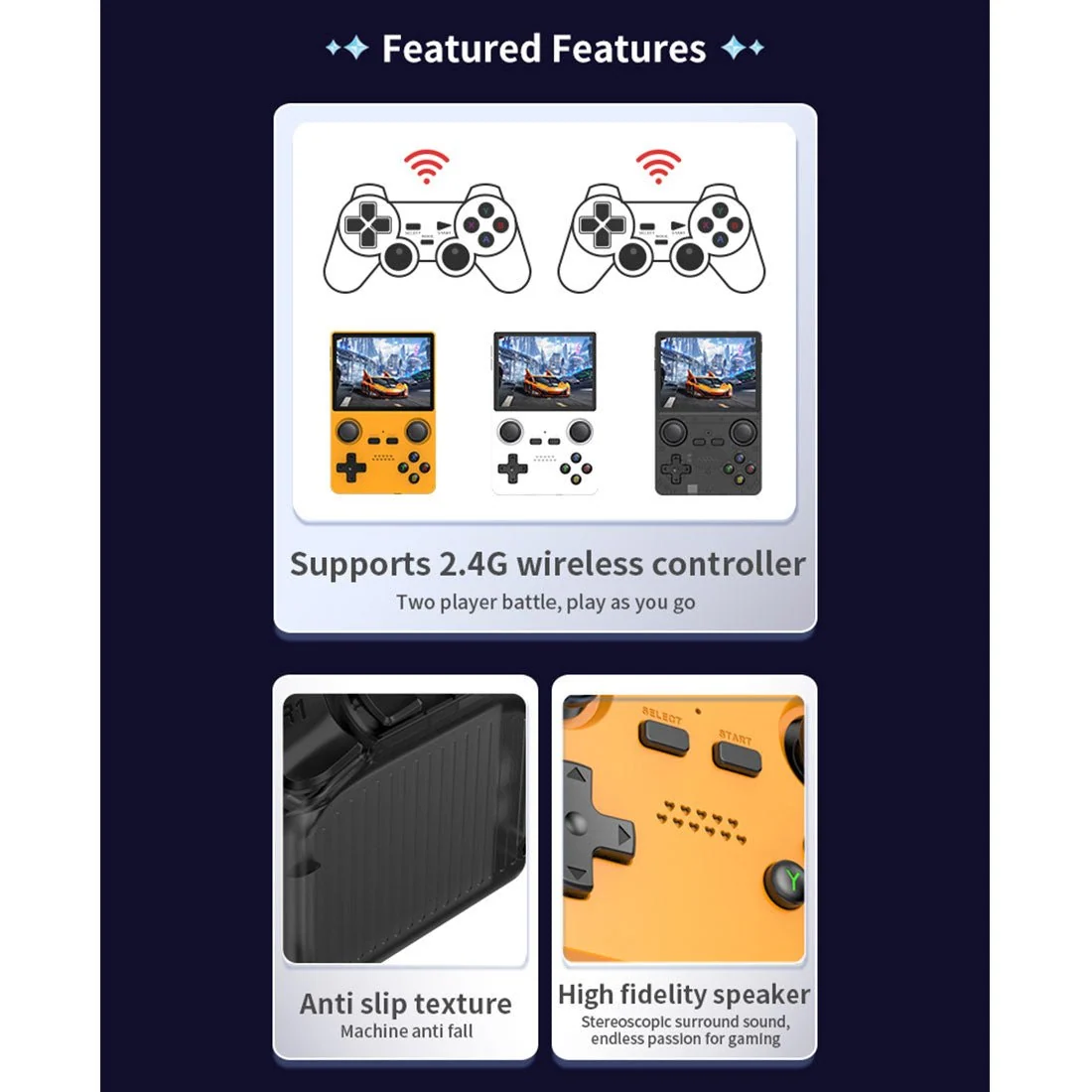 Powkiddy X35S 3.5-inch IPS Screen Handheld Game Console