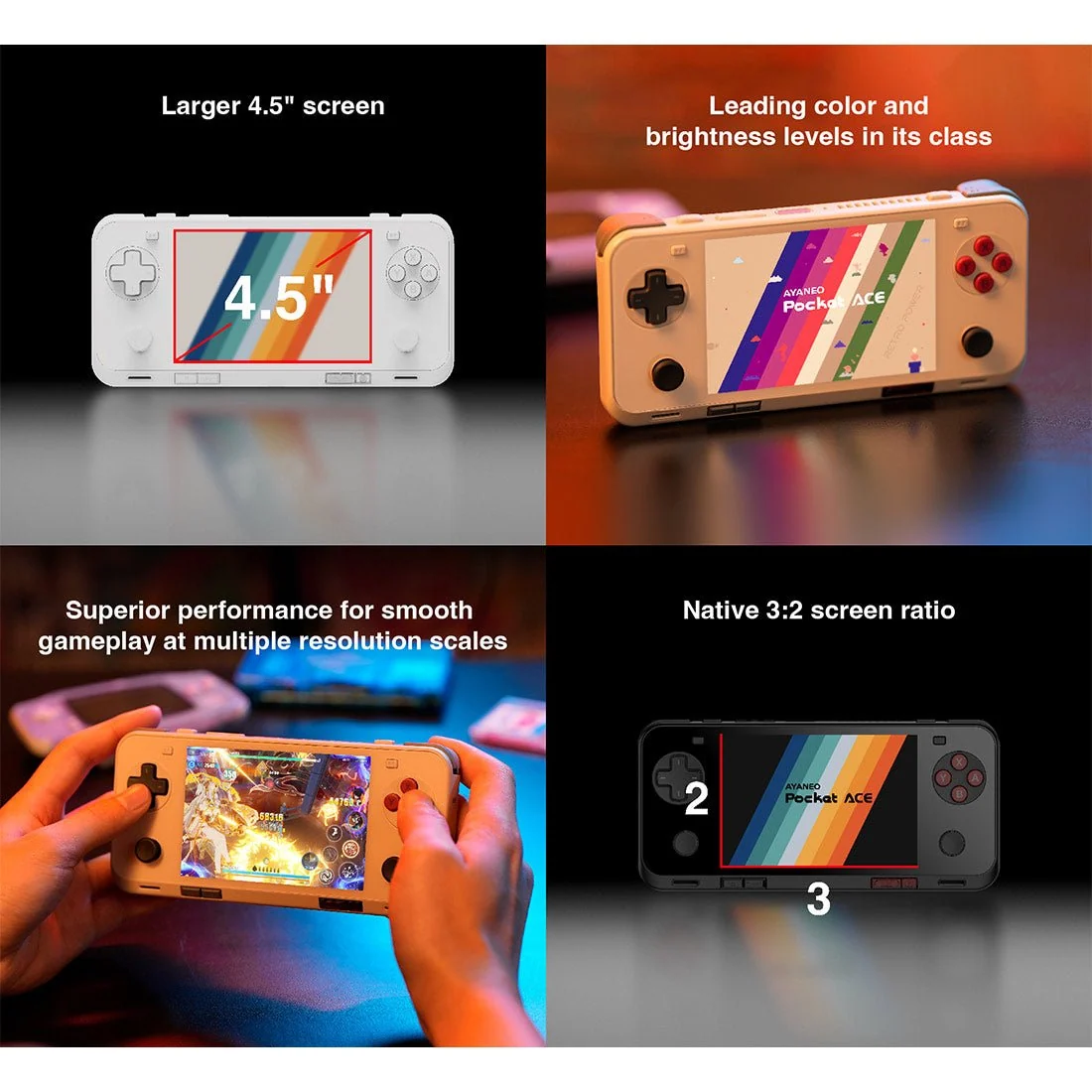AYANEO Pocket ACE Retro Handheld Android Game Console