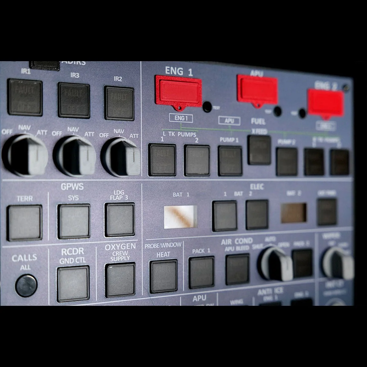 Rowsfire A107 V3.1 A320 MAX Light OVERHEAD Panel for MSFS 2020/2024 - Windows Flight Sim Home Cockpit