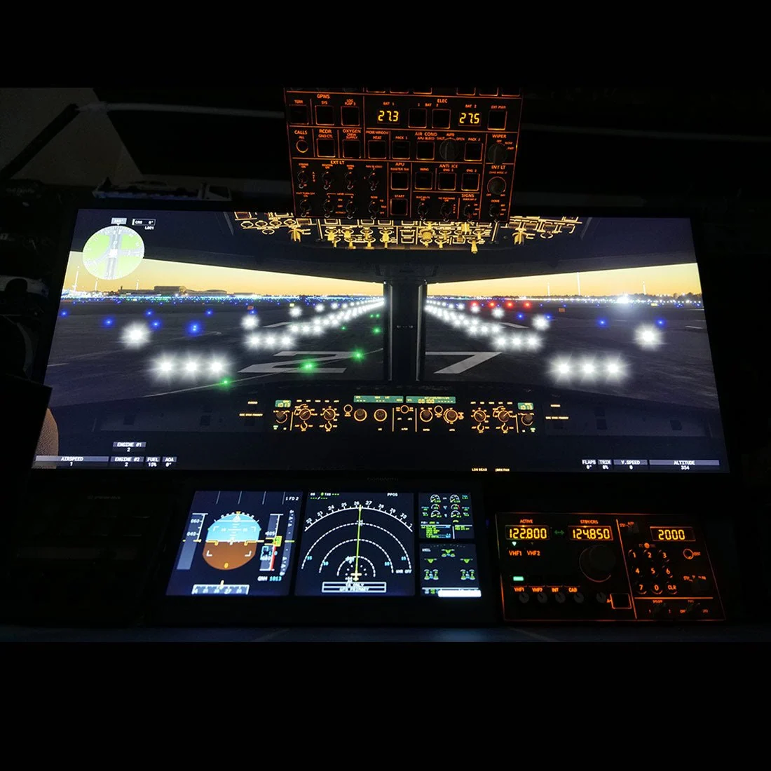 Rowsfire A105 V3.0 A320 All-in-One RMP+ATC+ACP Panel for MSFS 2020/2024, Compatible with FENIX, FBW & INibuild - Windows Flight Sim Home Cockpit