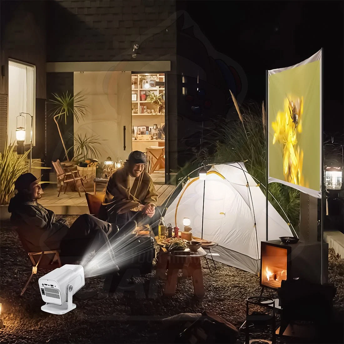 1080P 2-in-1 Projector Game Console