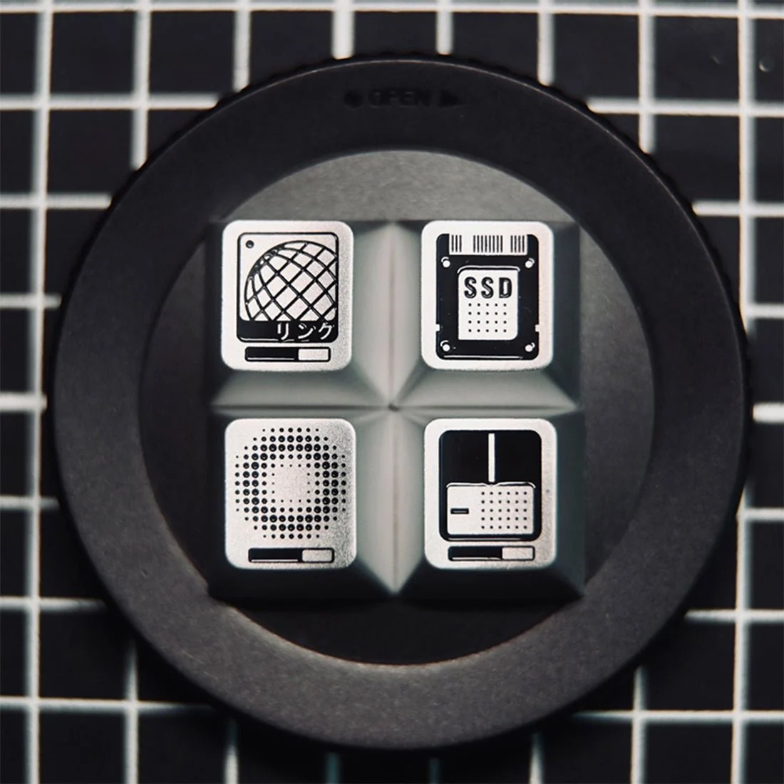 Original-Profile Parametric Aluminum Alloy Keycaps for Wooting ROG Azoth