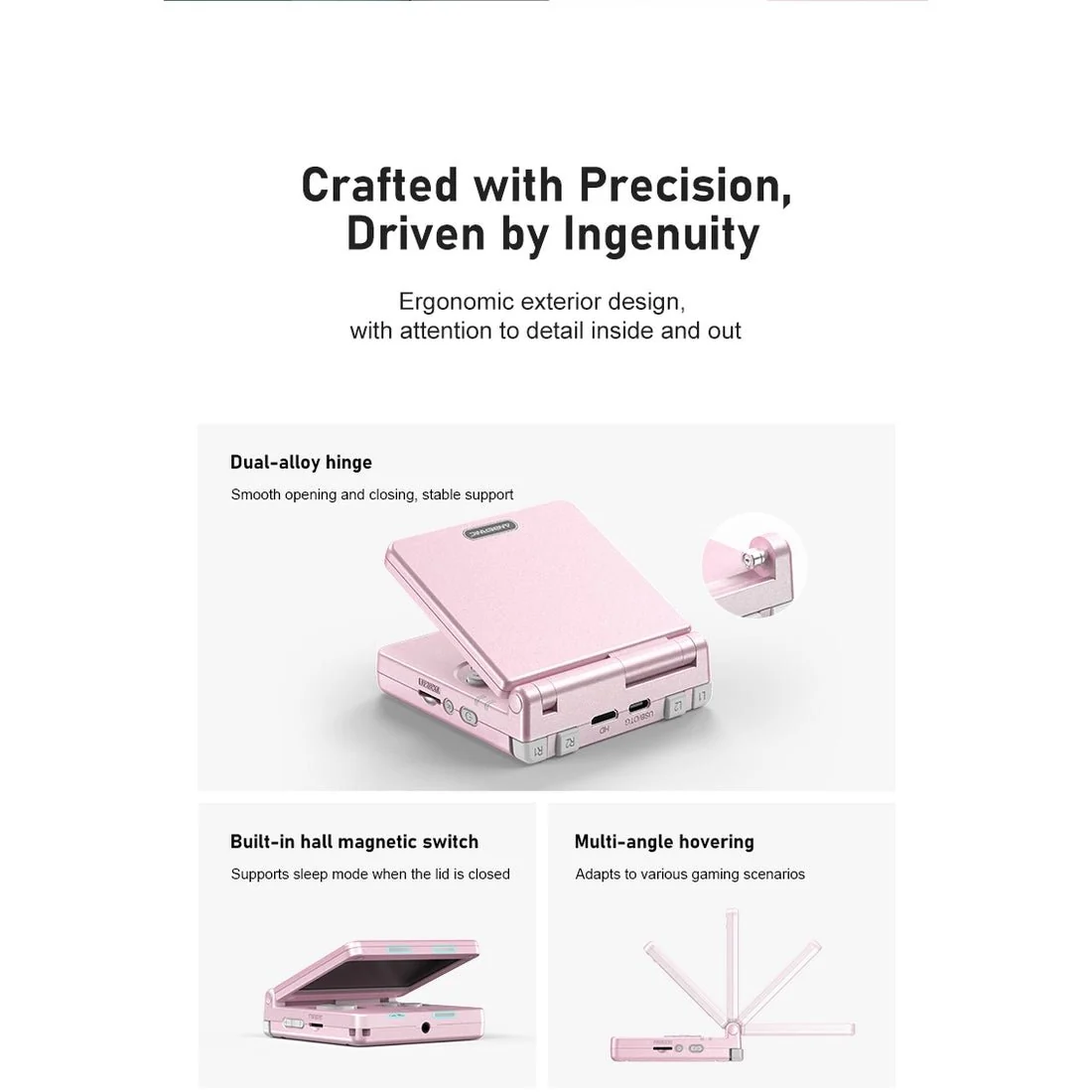 Anbernic RG SP 3.4-inch IPS Portable Flip Handheld Console