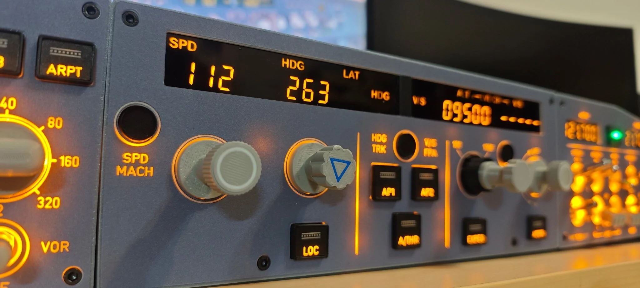 D108 All-in-One A320 Home Cockpit Panel - Integrated FCU+Left EFIS+Custom Lighting/Frequency Module for Windows MSFS2020, X-Plane 12 (Fenix, FBW, Toliss) Pre-sale: 15 days