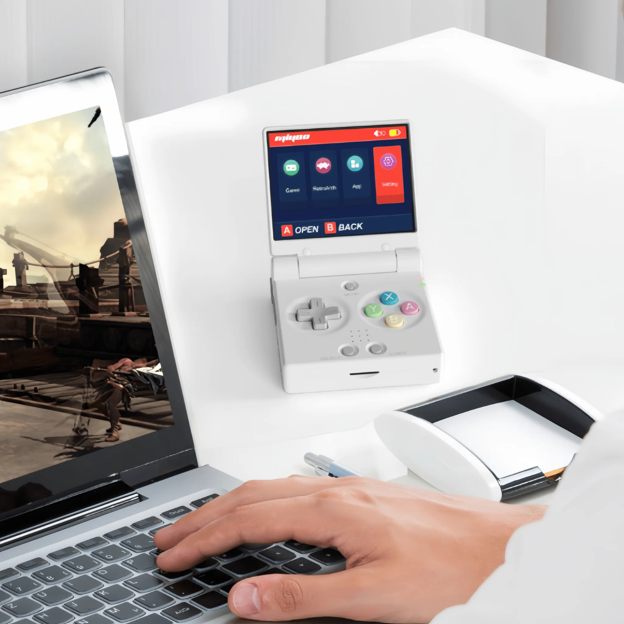 MIYOO MINI FLIP Surwish Onion OS V4.4.0 Retro Handheld Game Console Support Sleep Mode and WIFI