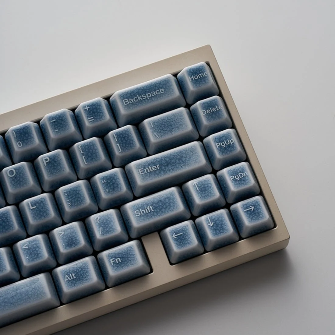 Crackle Ceramic Keycaps Set, OEM Profile 76/114 Keys for Mechanical Keyboard