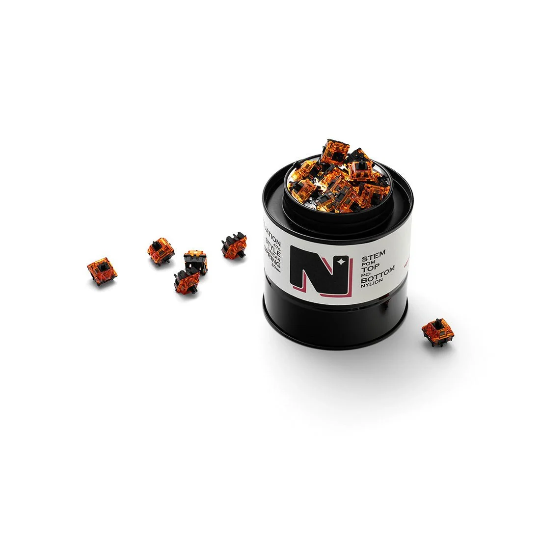 Dual-Rail Hi-Fi Linear Switch (90PCS/Star Amber)