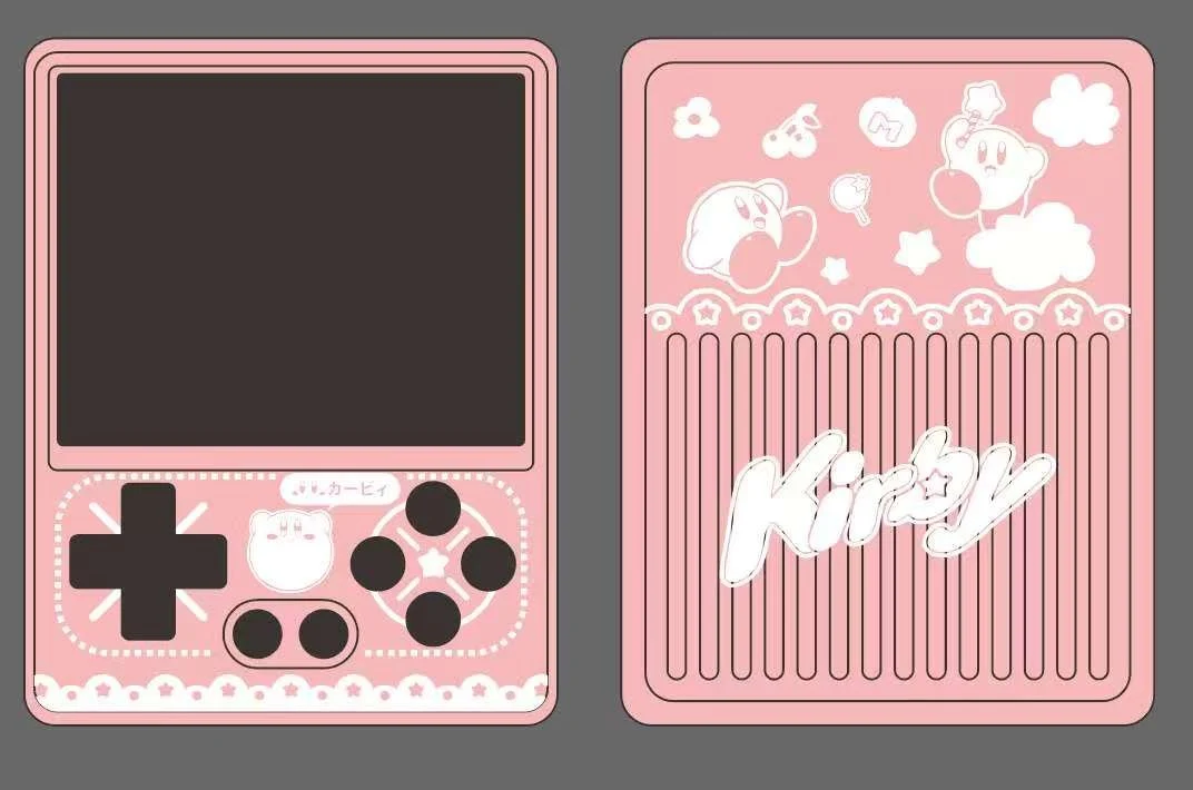 GKD Pixel 2 Metal Retro Handheld Game Console with Customized Laser-Engraved Pattern