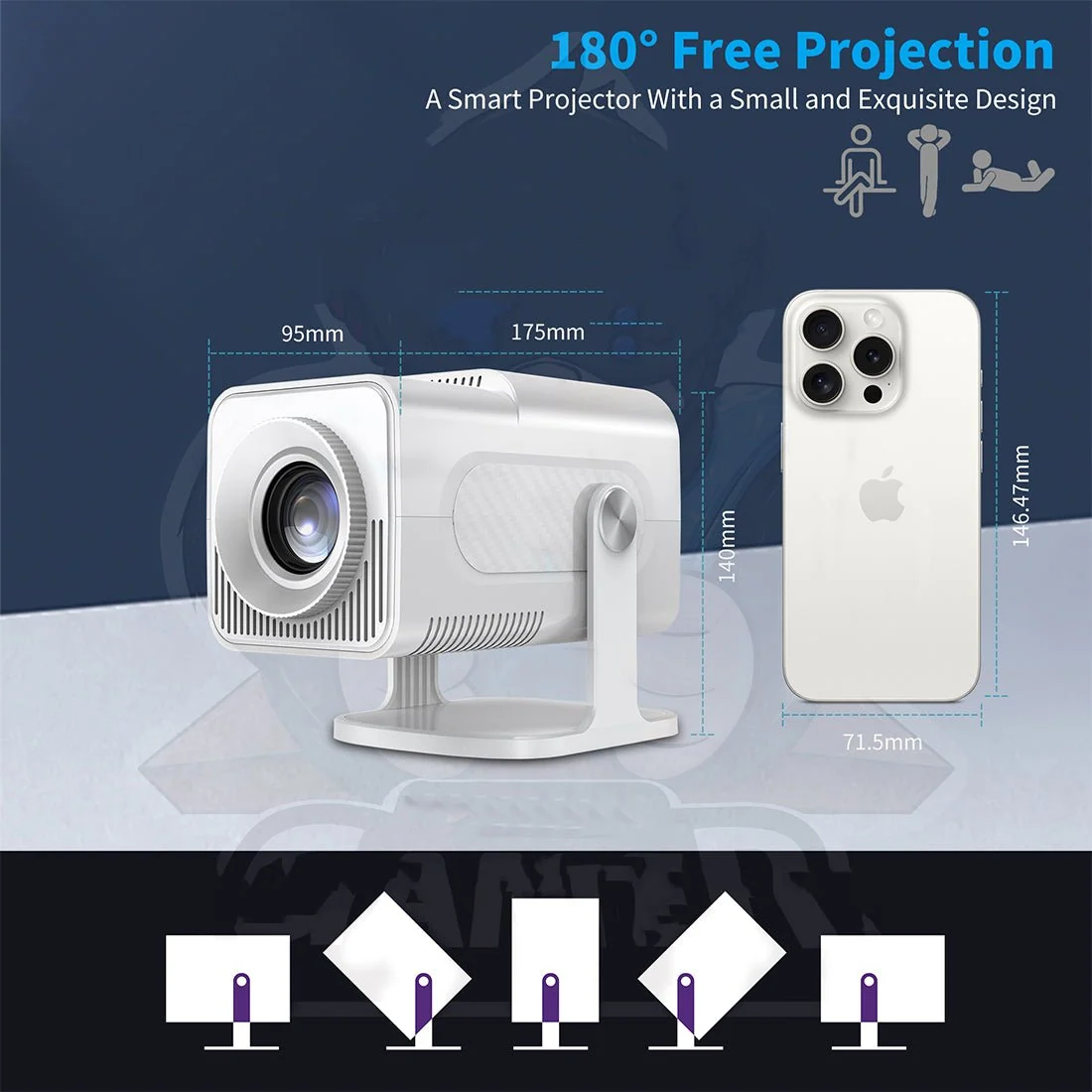 1080P 2-in-1 Projector Game Console