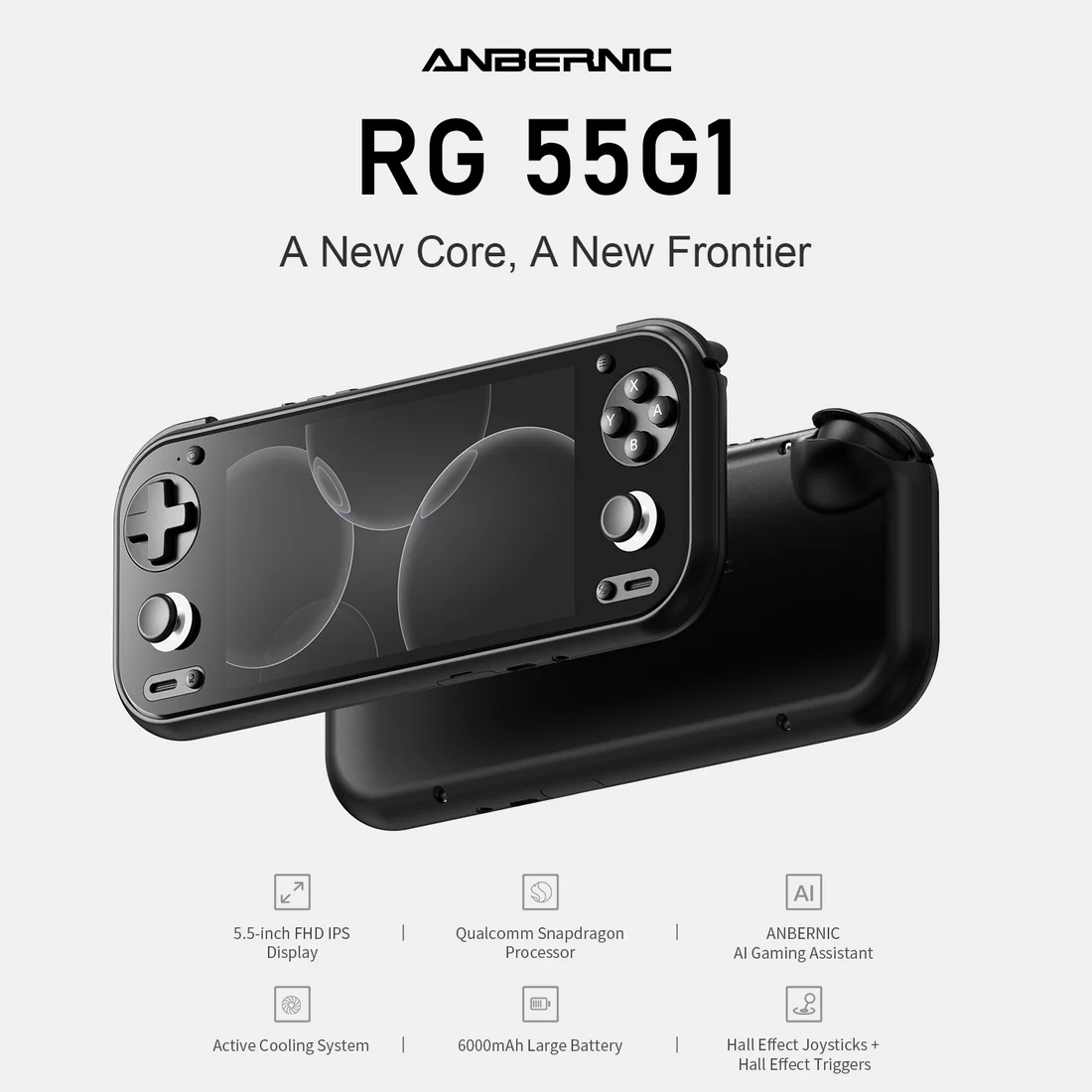 RG55G1 5.5-inch Screen Android Handheld Console with G1 GEN2 Processor