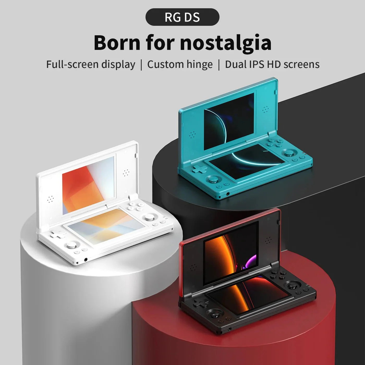 ANBERNIC RG DS Dual Screens Retro Handheld Game Console