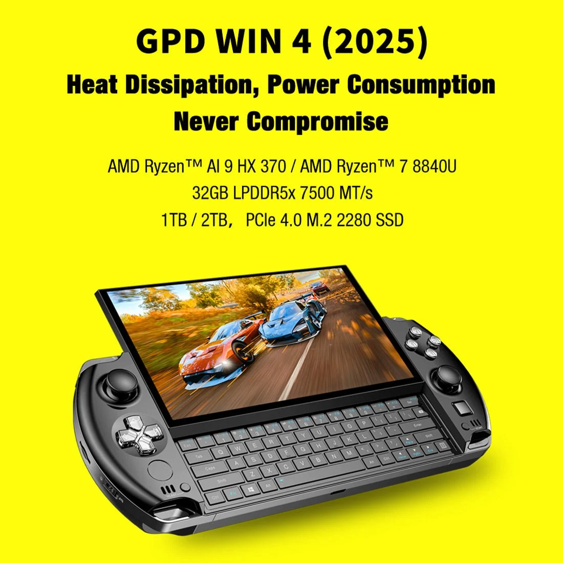 GPD WIN4 2025 8840U 6-Inch Windows 11 Handheld Game Console
