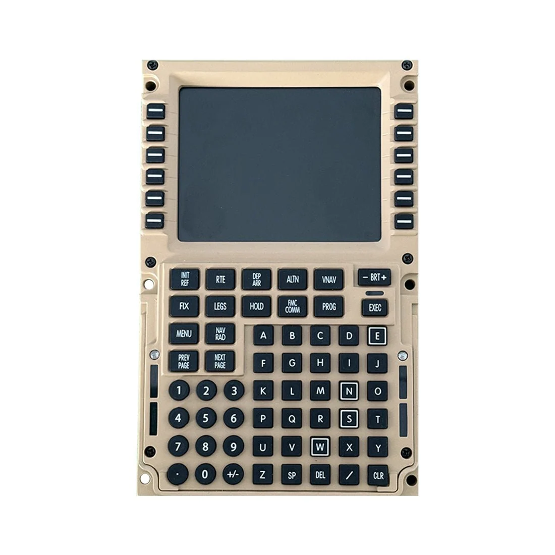 1/1 Scale Metal B777 CDU Home Cockpit Panel Compatible with MSFS 2020/2024, Prepar3D, X-Plane
