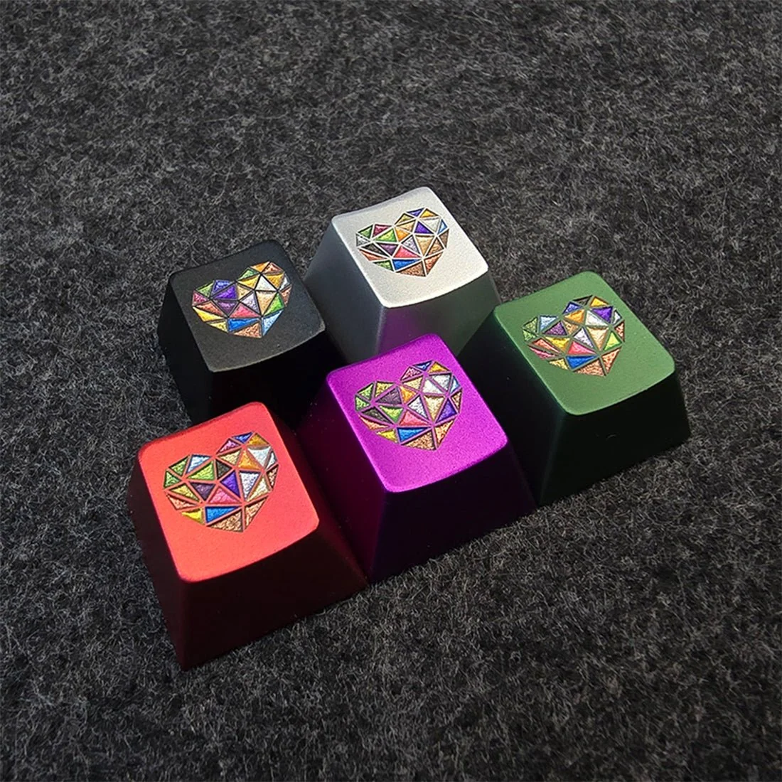 Vibrant 玻璃心原厂 R4 轮廓 220 目阳极氧化铝合金 ESC 行键帽
