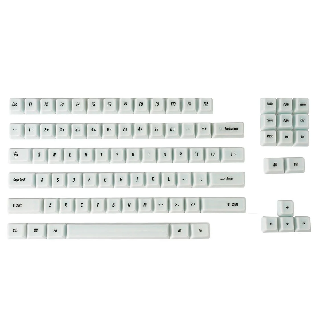 Ceramic Keycaps, 87/114 Key OEM Profile Keycap Set