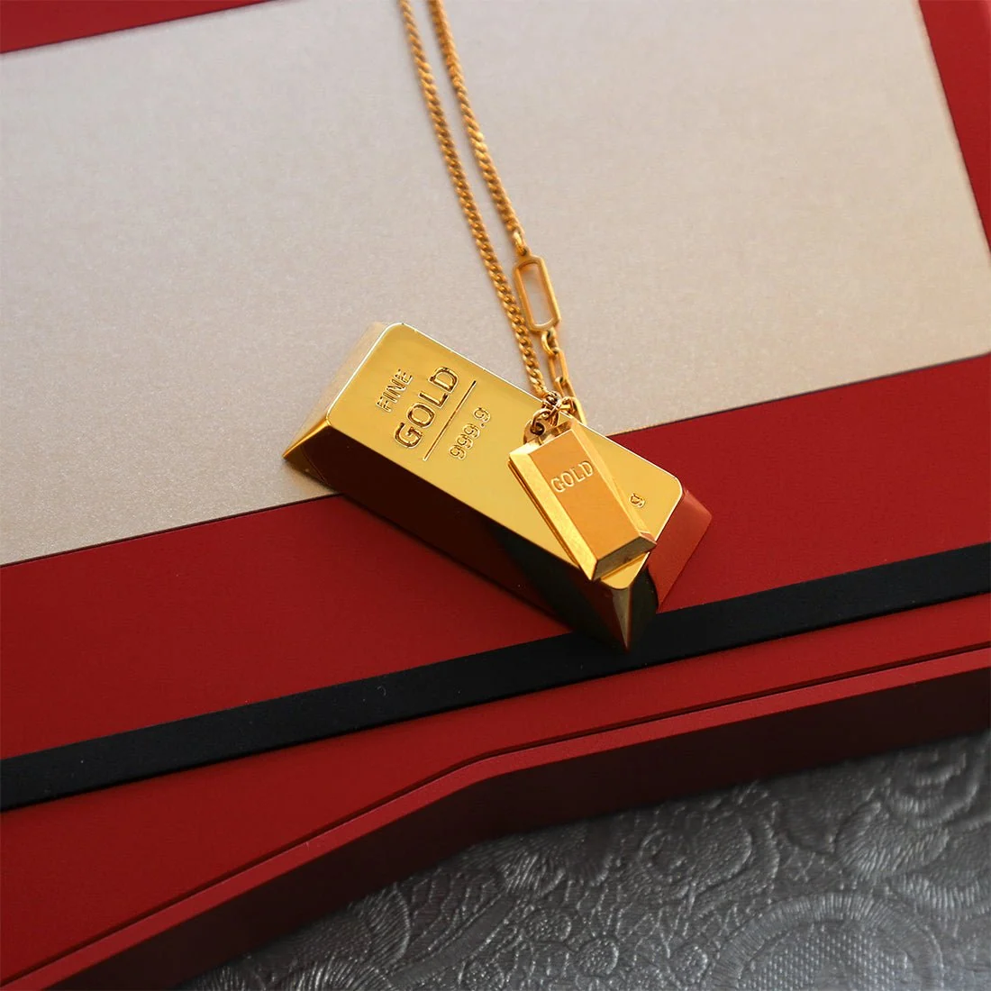 Gold-Bar Zinc Alloy Keycap - Original-Profile 1 PCS