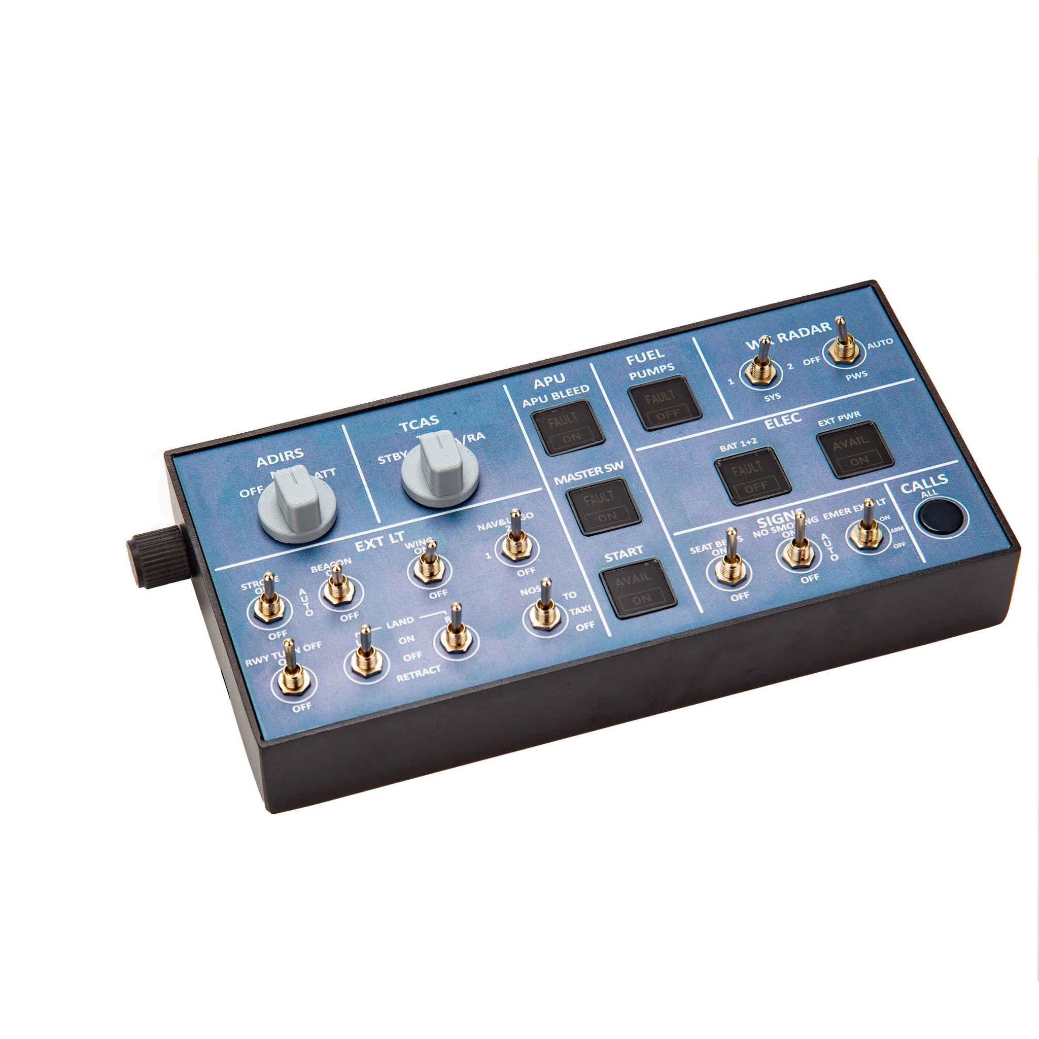 Rowsfire A102 A350/A320 mini Light OVERHEAD OVH-Panel for MSFS 2020/2024 (Backlit+Aluminum Alloy Housing Edition) -  Windows Flight Sim Home Cockpit