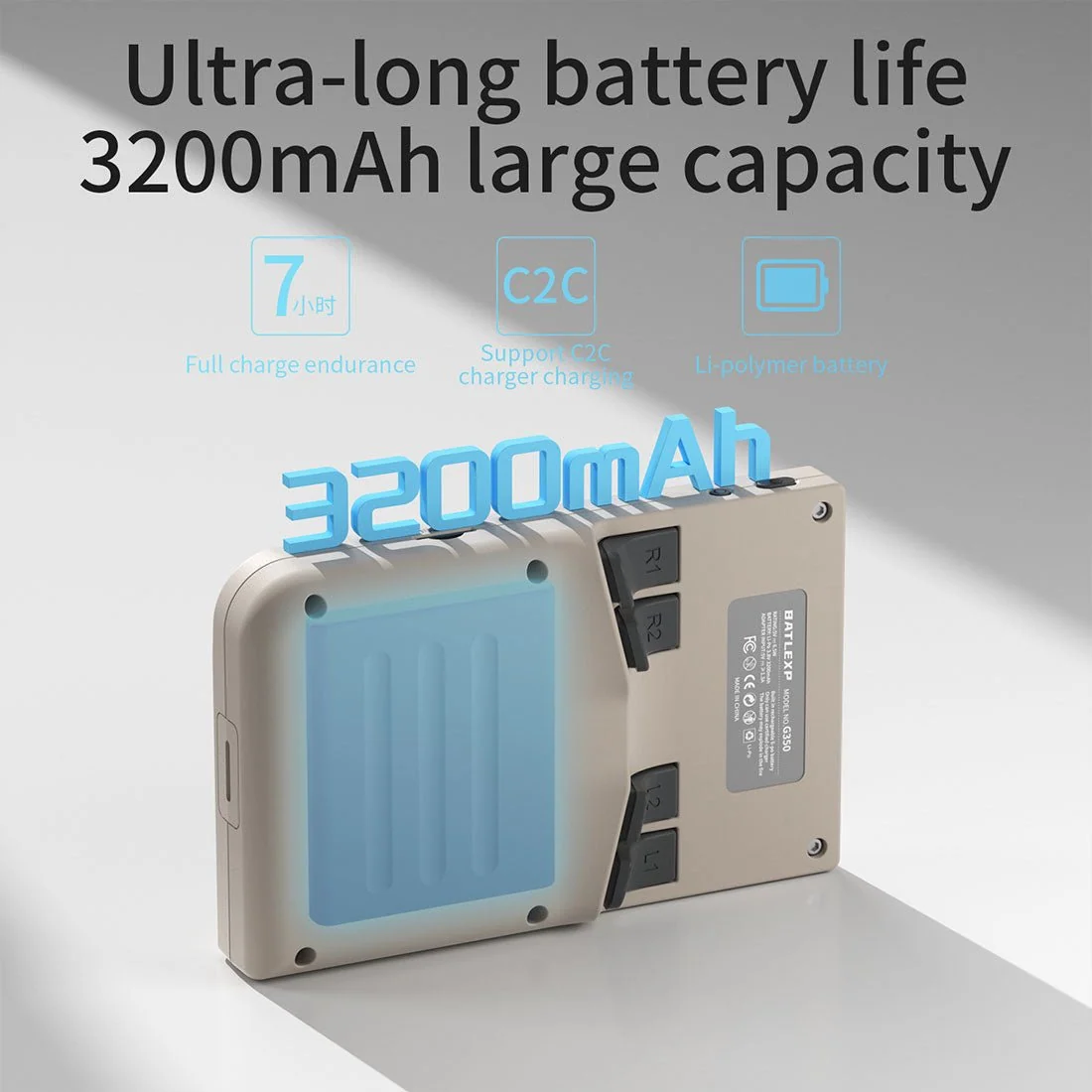 BATLEXP G350 Ark OS 3.5-Inch 竖版复古掌上游戏机