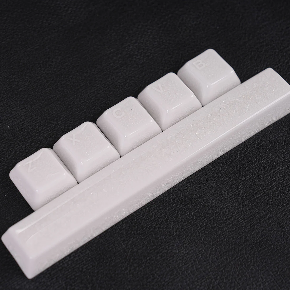 Crackle Ceramic Keycaps Set, OEM Profile 76/114 Keys for Mechanical Keyboard