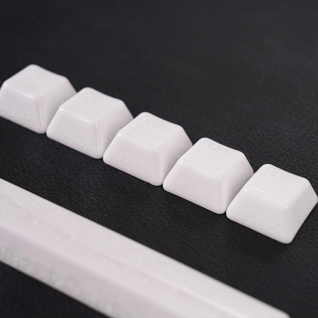 Crackle Ceramic Keycaps Set, OEM Profile 76/114 Keys for Mechanical Keyboard