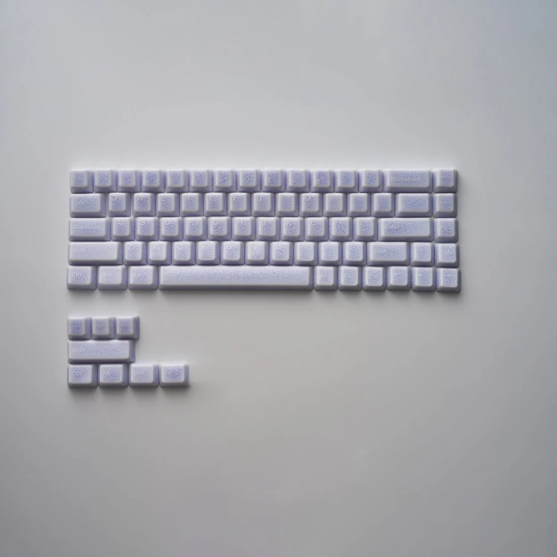 Crackle Ceramic Keycaps Set, OEM Profile 76/114 Keys for Mechanical Keyboard