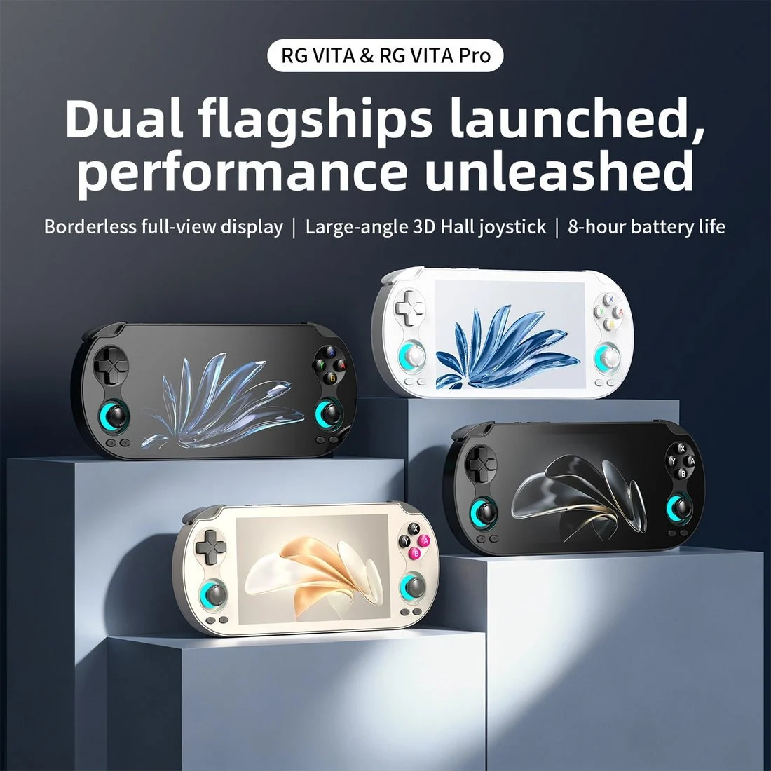 Anbernic RG VITA PRO 5.5 Inch Retro Handheld Game Console, Dual System, RK3576