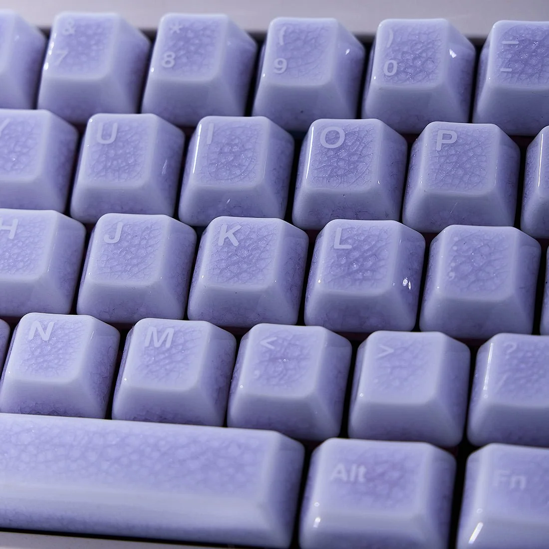 Crackle Ceramic Keycaps Set, OEM Profile 76/114 Keys for Mechanical Keyboard
