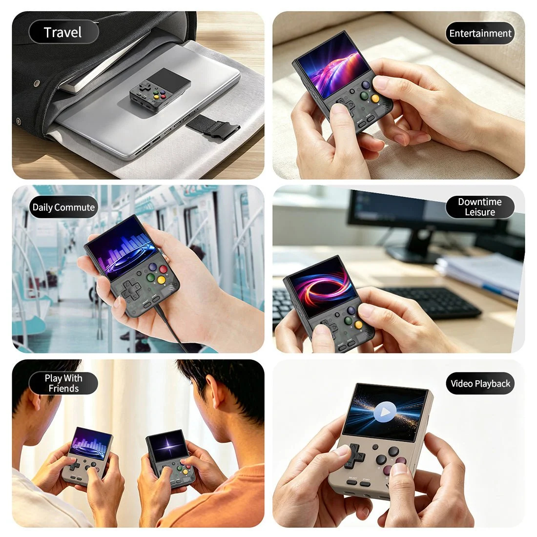 A10MINI 2.8-inch / A10MINI V4 3-Inch Retro Vertical Handheld Console with WiFi Wireless Connectivity