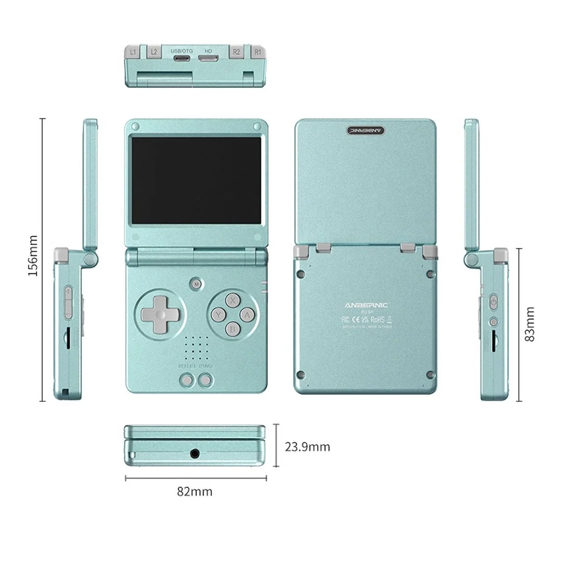 Anbernic RG SP 3.4-inch IPS Portable Flip Handheld Console
