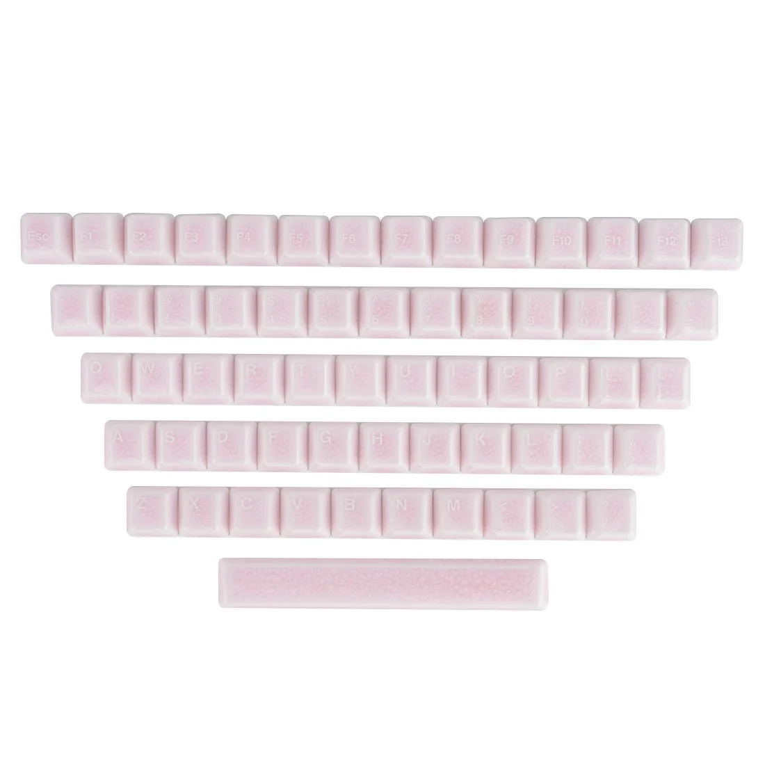 Crackle Ceramic Keycaps Set, OEM Profile 76/114 Keys for Mechanical Keyboard