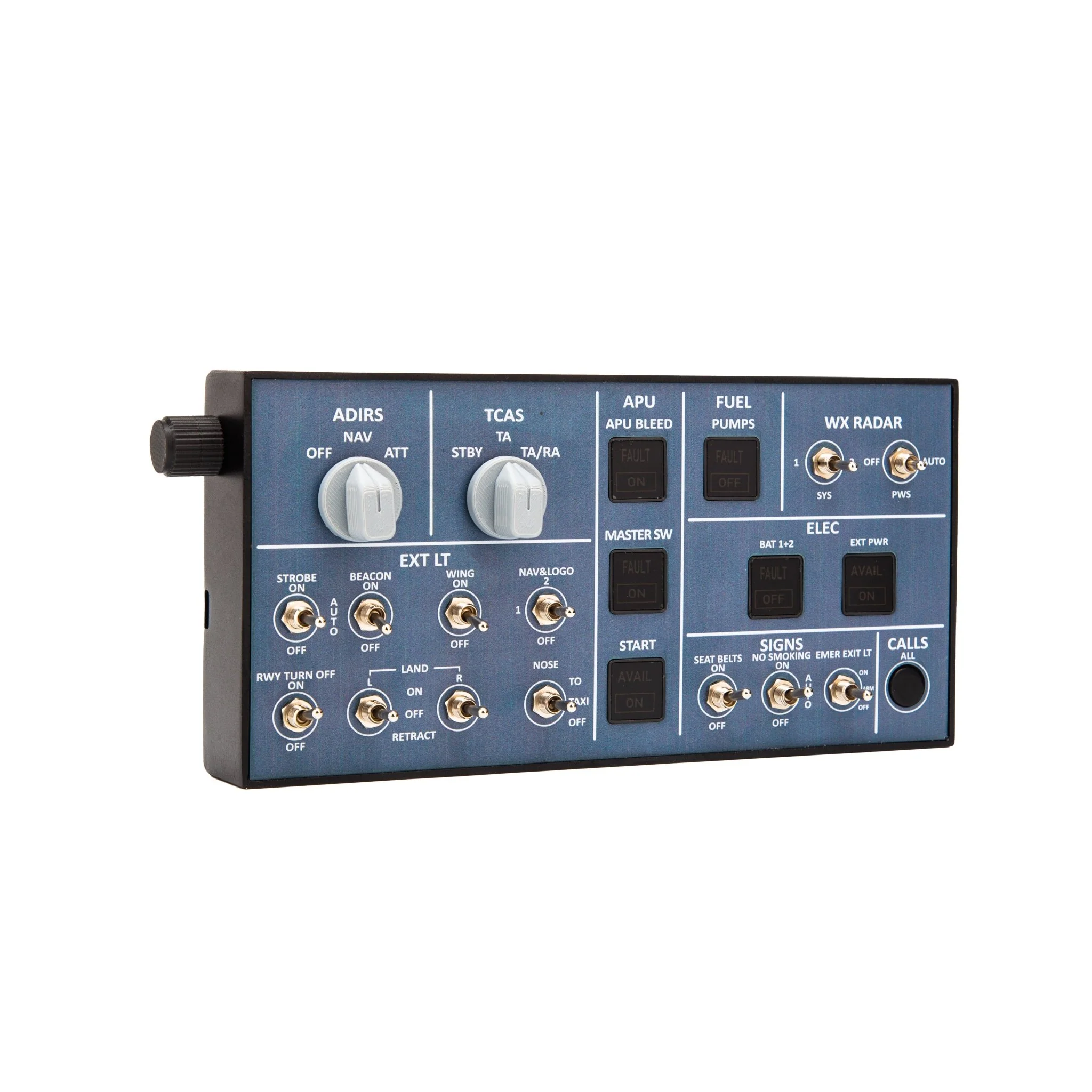 Rowsfire A102 A350/A320 mini Light OVERHEAD OVH-Panel for MSFS 2020/2024 (Backlit+Aluminum Alloy Housing Edition) -  Windows Flight Sim Home Cockpit