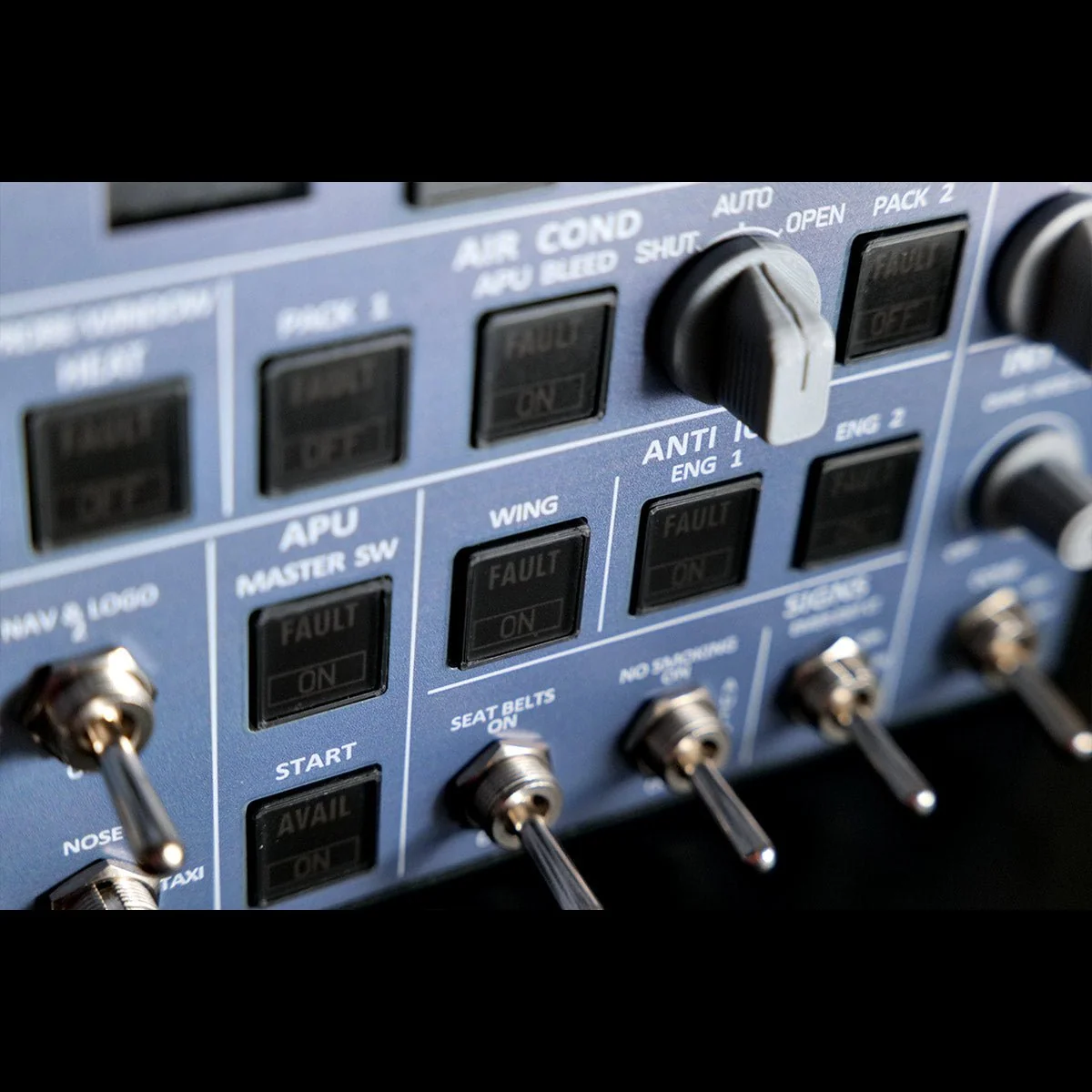 Rowsfire A107 V3.1 A320 MAX Light OVERHEAD Panel for MSFS 2020/2024 - Windows Flight Sim Home Cockpit