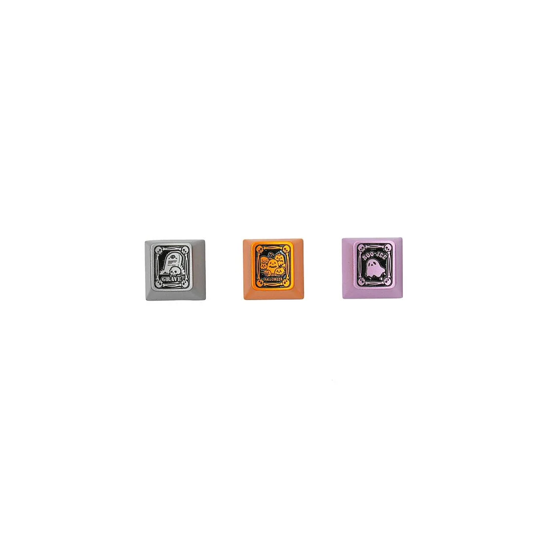 圣诞/万圣节 Original-Profile 220-Grit 阳极氧化铝合金键帽 适用于 R4-1U ESC 行（3PCS）