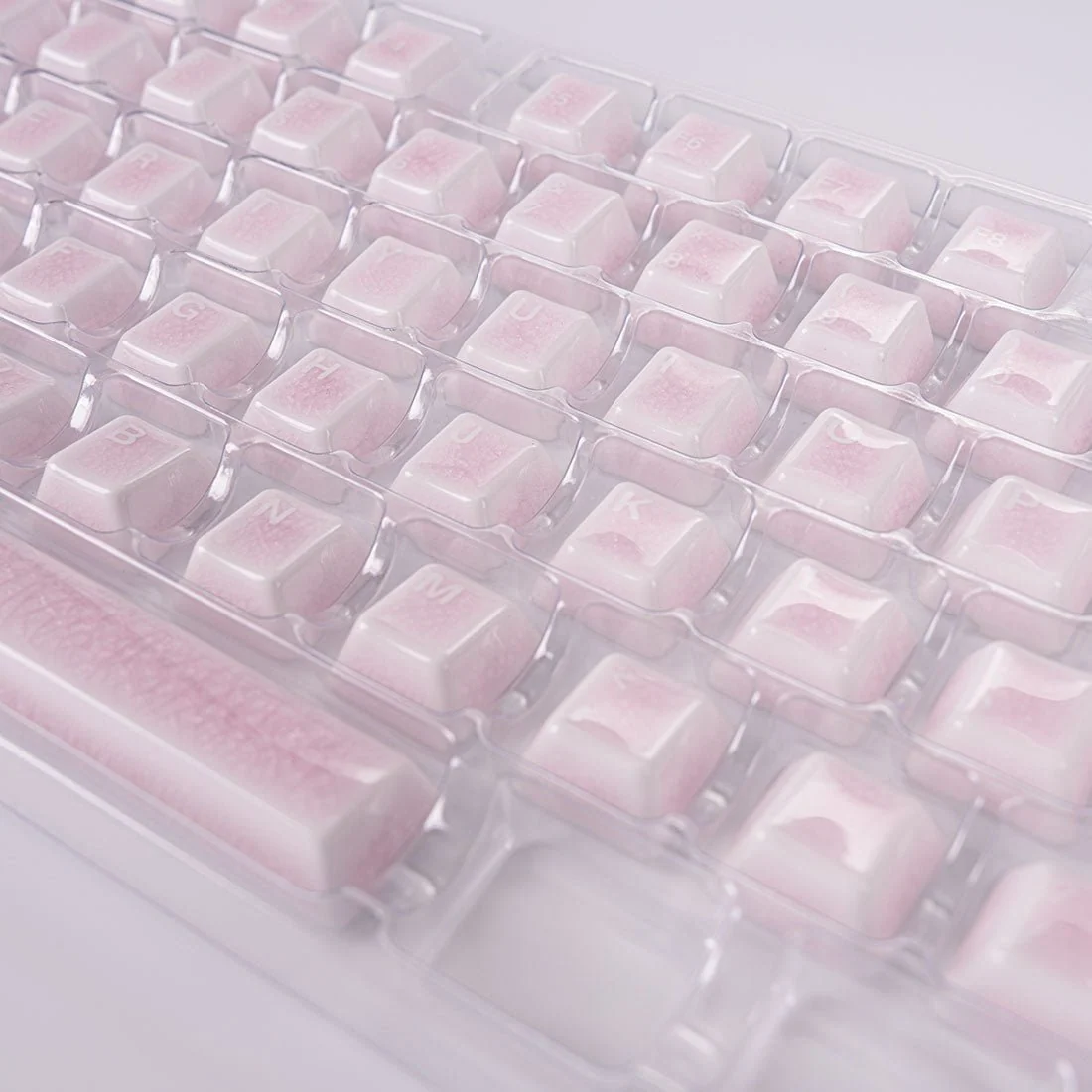 Crackle Ceramic Keycaps Set, OEM Profile 76/114 Keys for Mechanical Keyboard
