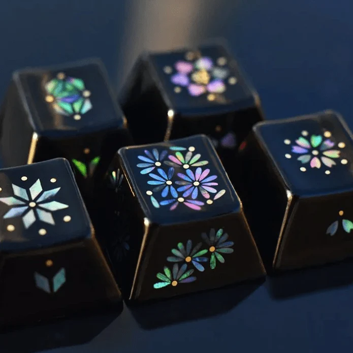 天工开物 螺钿漆器陶瓷键帽 适用于机械键盘