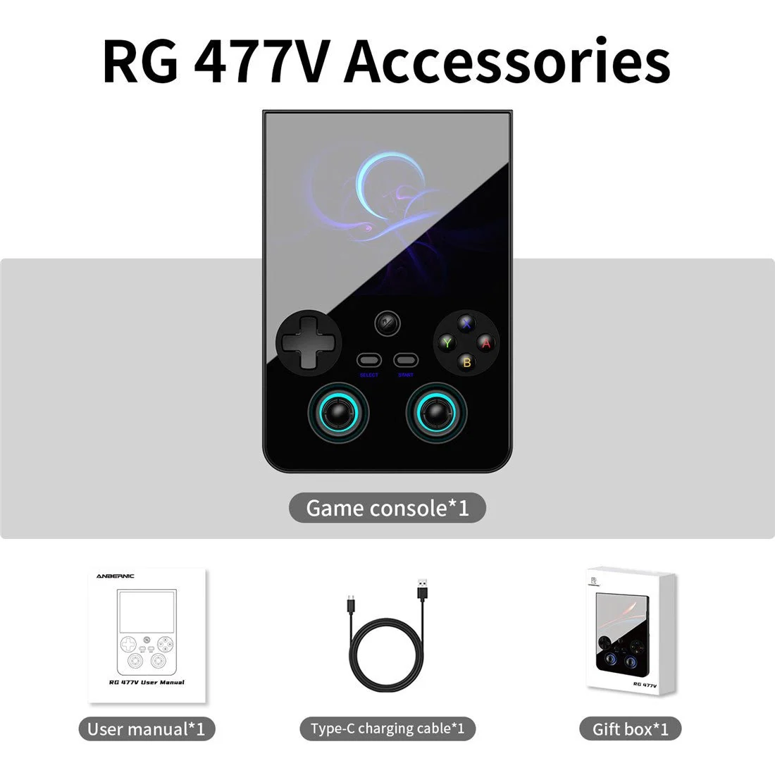 Anbernic RG477V 4.7-Inch Full-Screen Vertical Handheld Game Console